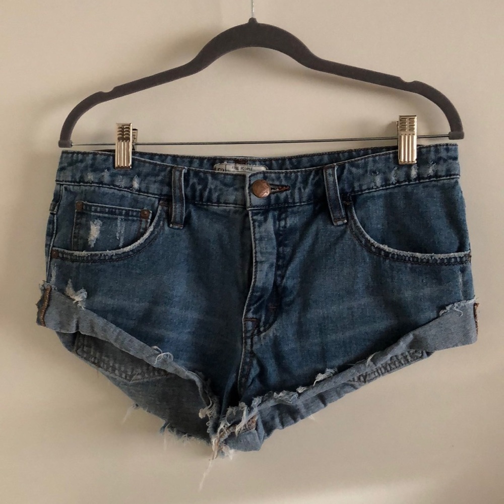 Free People Denim Cutoff Shorts size 27